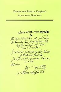 Thomas and Rebecca Vaughan's Aqua Vitae: Non Vitis (Medieval & Renaissance Texts & Studies) by Thomas Vaughan