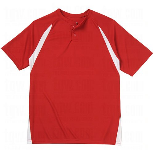 

Champro Mens Dri-Gear 2-Button Jerseys Large Scarlet/White Scarlet|White Large