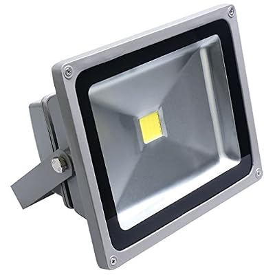 Auralum® 10W/30W/50W Super brilliant 50W 230V IP65 Waterproof Gris Blanc LED Projecteur de lumière d'inondation