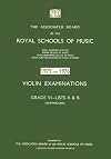 1975 and 1976 Violin Examinations Grade VI - Lists A & B (Intermediate) (Grade 6)
