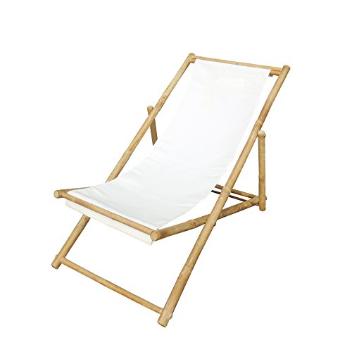 Algopix Similar Product 3 - Phat Tommy Foldable Sling Chair, Ivory