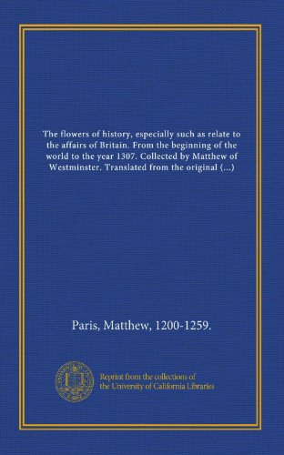 Algopix Similar Product 19 - The flowers of history especially such