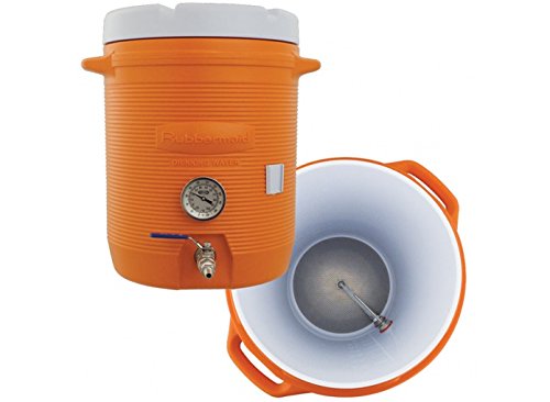 Algopix Similar Product 18 - 10 Gallon Cooler Mash Tun w/Thermometer