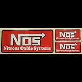 Nitrous Oxide Systems (NOS) 3pc Sticker Kit