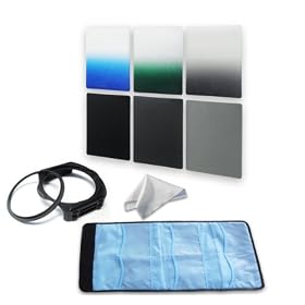 NEW VIEW 82mm ring Adapter and Gray ND2/ND4/ND?8 and Graduated Gray/blue/green ND filters