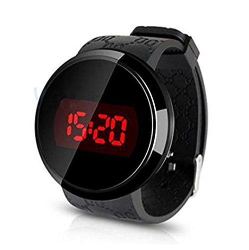 Reloj, Susenstone moda hombres LED táctil pantalla día fecha silicona pulsera Reloj Digital LED reloj Touch