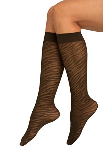 Comfort Choice Women's Plus Size 6-Pack Multi-Textured Trouser Socks