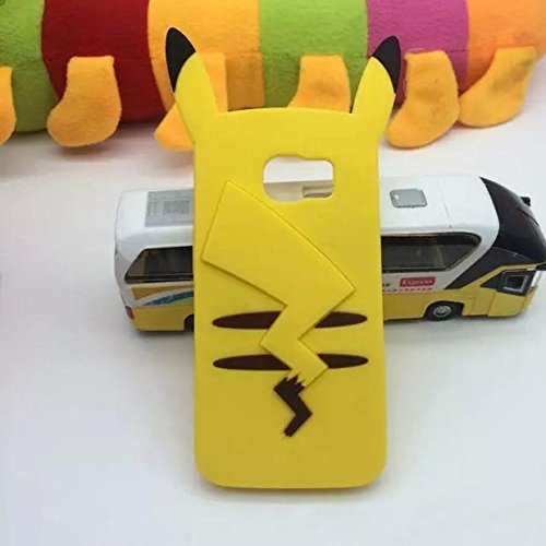S6 Case, Galaxy S6 Case,S6 Silione Case,Sandao 3D Cute Cartoon Silicone Soft Rubber Back Case Cover for Samsung Galaxy S6 and Long Sky Blue Touch Screen Stylus Pen(#023)