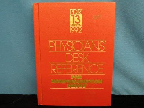 Physicians Desk Reference Non-prescription Drugs 13th/1992 by PDR Staff
