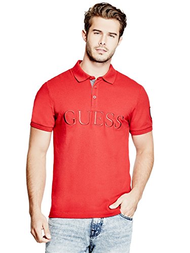 GUESS Men's Cadler Patch Polo