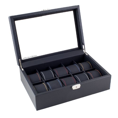 Algopix Similar Product 20 - Caddy Bay Collection Men Watch Box with