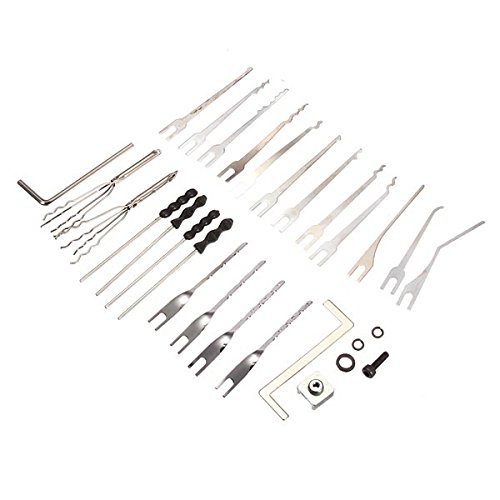 

Picking blades with 2 Tension Tool Set for KLOM Electric Lock Pick Gun.