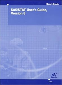 SAS/STAT User's Guide, Version 8 (3-volume set)