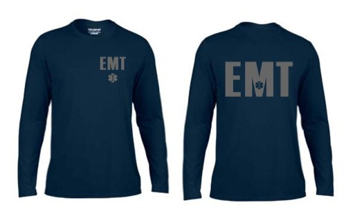 Reflective EMT Moisture Wicking Long Sleeve T-Shirt