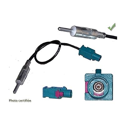 Silim ADAPTATEUR D ANTENNE FAKRA MALE DIN MALE PSA VAG BMW GM RENAULT MERCEDES etc...