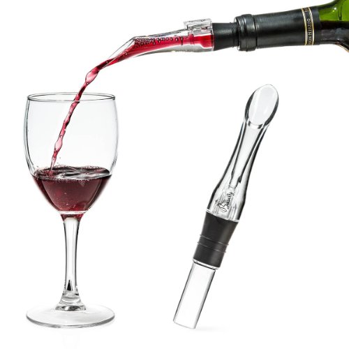 Basily YNF7311 Wine Aerator Spout Pourer Decanter, Black
