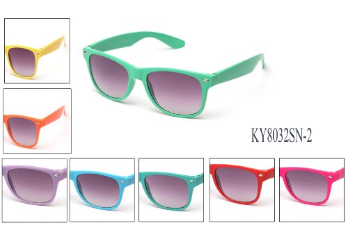 Newbee Fashion® - 80's Classic Wayfarer Retro Solid Color Sunglasses