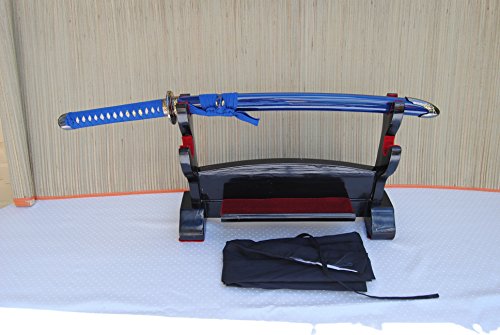 Gefaltetes Damaszener Samurai Schwert Wakizashi Orchidee