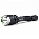 Guard Dog Solaire 900 Lumen Rechargeable Tactical Flashlight - 5 Light Functions, Rechargeable, Waterproof