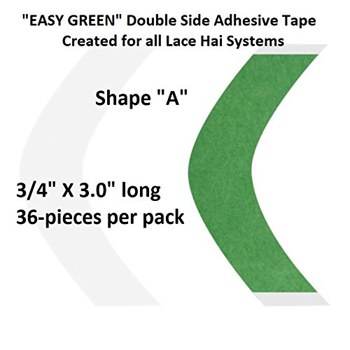 Algopix Similar Product 4 - Easy Green Hair System Tape Shape A
