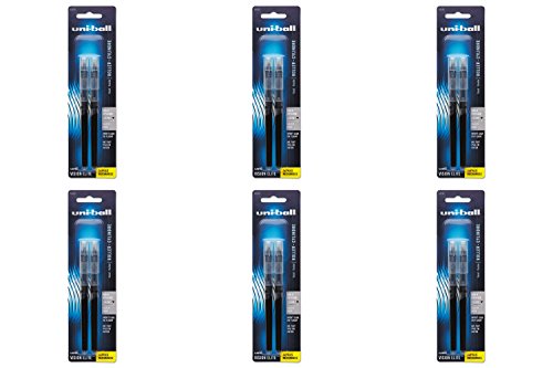 uni-ball Vision Elite Pen Refills, Bold Point, Black Ink, 6 Packs of 2
