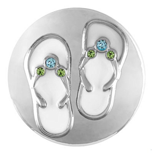 Ginger Snaps FLIP FLOPS Snap SN21-28 Interchangeable Jewelry Snap Accessory