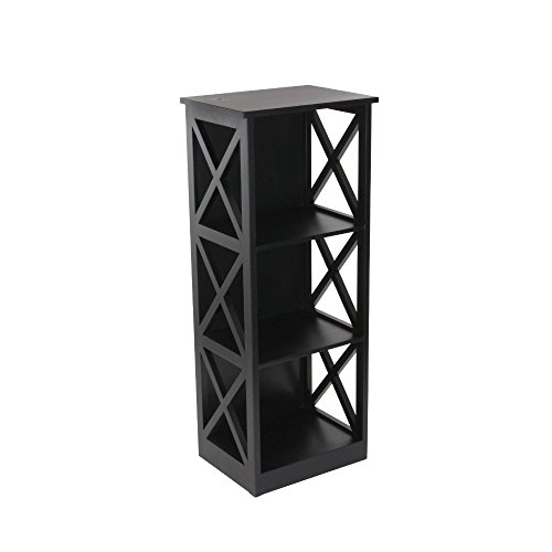 Algopix Similar Product 4 - Benzara Ebony Finish Wood Shelf