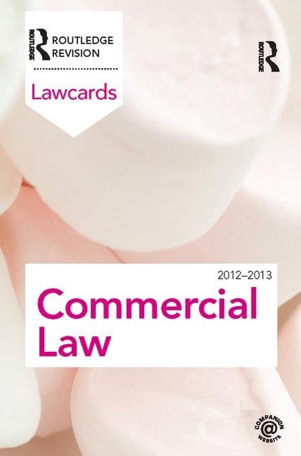 Commercial Lawcards 2012-2013 by Routledge
