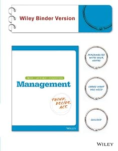 Management 1e Binder Ready Version + WileyPLUS Registration Card