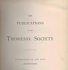 The Thoresby Miscellany. Volume II Consisting of Parts Issued for the Years 1936, 1940, 1941, 1942. The Publications of the Thoresby Society. Volume XXXVII. [with] Yorkshire Fairs and Markets at the E