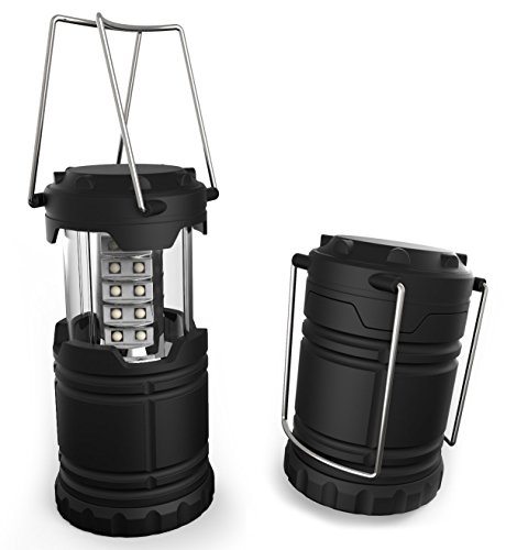 Portable LED Camping Lantern, Lemontec water resistant Ultra Bright 30 LED Lantern for Hiking, Emergencies, Hurricanes, Outages, Storms, Camping (3 AA Batteries)