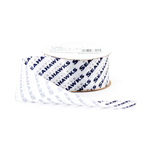 Offray NFL Football Seattle Seahawks Ribbon, 1-5/16 Inch