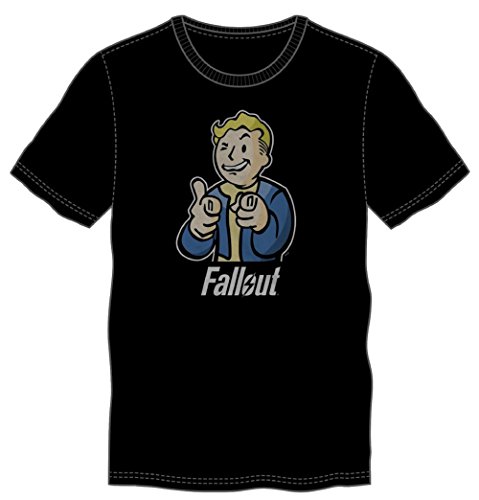 Fallout Character Mens Black T-shirt Licensed