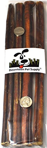 

12" BULLY STICKS - Regular Select Thick - Dog Chew Treats, 12 inch, by Downtown Pet Supply