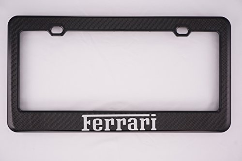 Ferrari Carbon Fiber License Plate Frame