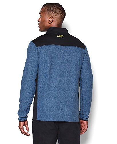 the coldgear infrared fleece 1/4 zip shirt, small, petrol blue