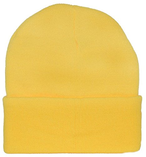 Yellow Knit Cap Beanie / Minion Yellow