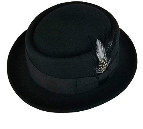 Algopix Similar Product 9 - Mens Crushable Wool Felt Pork Pie