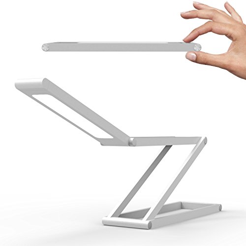 Avvio Aluminum Ultra Slim Foldable Wireless LED Lamp [Super Portable, Flexible & Light Weight] – Silver