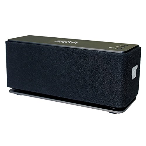 Bluetooth Speaker - Skiva BigBass 20 Watt Ultra-Loud Ultra-Portable with 6 Hours Playtime (Aluminum-Alloy, Strong Bass, High Fidelity Sound, Built-in Microphone) for iPhone 6s 6, Samsung [Model:SP103]
