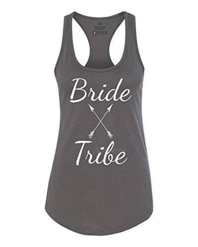 Shop4Ever® Bride Tribe Arrows Women's Racerback Tank Top Wedding Tank Tops