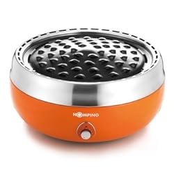 ドウシシャ　HOMPING　炭火パワーグリル　オレンジ