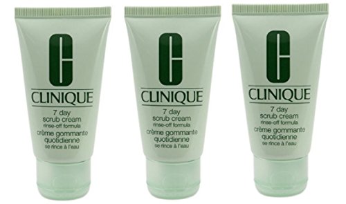 Lot of 3 Clinique 7 Day Scrub Cream Rinse-off Formula 30ml Each