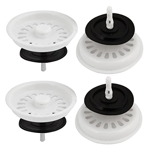 

4 Pcs Bathroom Kitchen Hole Design Sink Drain Strainer Stopper Plug