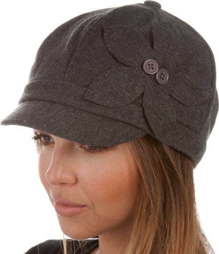 Algopix Similar Product 9 - Sakkas 405BC Sasha Wool Newsboy Cabbie
