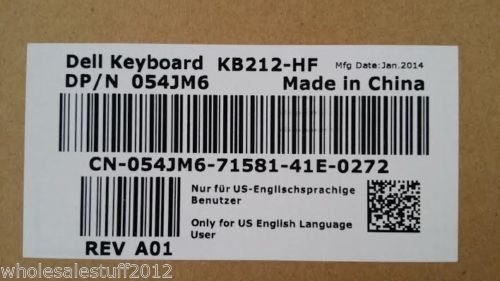 Dell OEM Genuine Wired USB 104-key Black Keyboard 5P02F KB4021 KB212-B