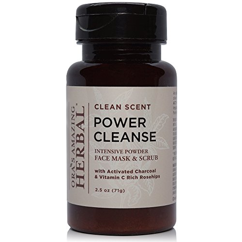 Ora's Amazing Herbal Power Cleanse Intensive Paraben Free Organic Face Mask and Scrub, Clean Scent