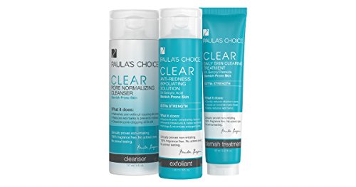 Clear Extra Strength Acne Kit - 2% Salicylic Acid & 5% Benzoyl Peroxide for Severe Acne