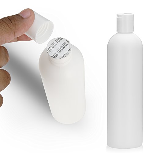 Algopix Similar Product 17 - 25pcs Empty White HDPE Bottle 12oz 