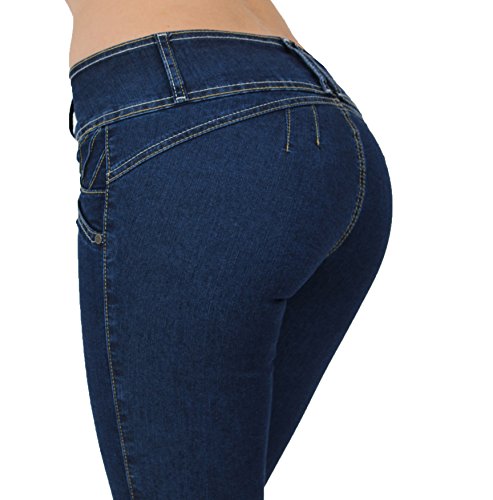 Style 3025 - Colombian Design Butt lift, Levanta Cola, Straight Leg Jeans